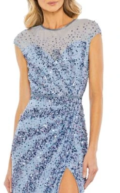 Mac Duggal 5619 Dress -THE DRESS WARE HOUSE 5619 FrenchBlue CL