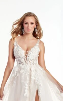 Alyce 60894 Dress -THE DRESS WARE HOUSE 60894 DIAMONDWHITE BLUSH 1 104