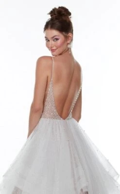 Alyce 61107 Dress -THE DRESS WARE HOUSE 61107 IVORY CASHMEREROSE 2 152