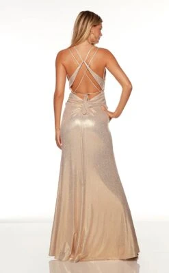Alyce 61425 Dress -THE DRESS WARE HOUSE 61425 GOLD 2