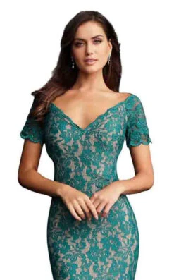Jovani 66730 Dress -THE DRESS WARE HOUSE 66730 green 2 623bc2ed d127 4106 a6de 4c26444a6449