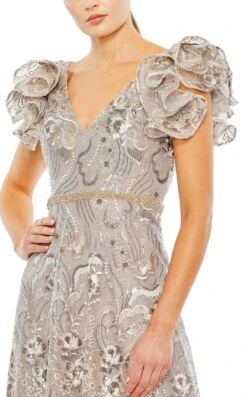 Mac Duggal 68262 Dress -THE DRESS WARE HOUSE 68262 Champagne CL