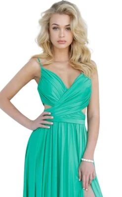 Jovani 68642 Dress -THE DRESS WARE HOUSE 68642 GREEN zoom b3b35620 5548 438e b5e4 8f64c3ebb9a0