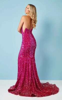 Rachel Allan 70293 Dress -THE DRESS WARE HOUSE 70293 Fuchsia Ombre b cc453024 907d 4dce 97e0 c67d3199f297