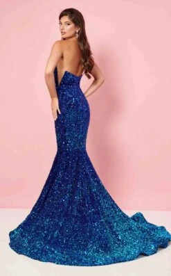 Rachel Allan 70293 Dress -THE DRESS WARE HOUSE 70293 Royal Ombre b 0fadcb85 c6fa 47fc 9c8e 23a00655e069