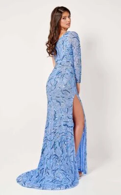 Rachel Allan 70301 Dress -THE DRESS WARE HOUSE 70301 Periwinkle b bbe56da5 fe39 4cd2 ba6d 91b843944443