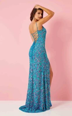 Rachel Allan 70424 Dress -THE DRESS WARE HOUSE 70424 Ocean Lilac b 7e5f8506 bab1 4fbe 84ea 043b0997c27b