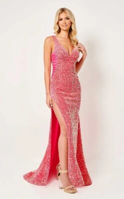 Rachel Allan 70438 Dress -THE DRESS WARE HOUSE 70438 Coral 1 9508af07 cc1a 4e86 b628 5882f2e45249