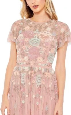 Mac Duggal 9134 Dress -THE DRESS WARE HOUSE 9134 DustyRose CL