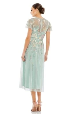 Mac Duggal 9134 Dress -THE DRESS WARE HOUSE 9134 SeafoamMulti BK