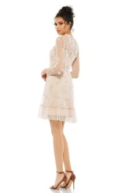 Mac Duggal 9140 Dress -THE DRESS WARE HOUSE 9140 Blush BK