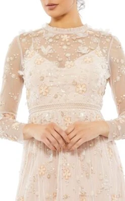 Mac Duggal 9140 Dress -THE DRESS WARE HOUSE 9140 Blush CL