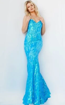 Jovani 07786 Dress -THE DRESS WARE HOUSE 93 07786 TURQUOISE 5 606736
