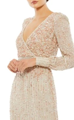 Mac Duggal 93593 Dress -THE DRESS WARE HOUSE 93593 Nude CL