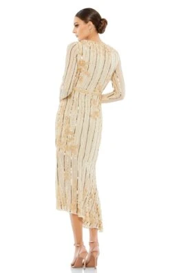 Mac Duggal 93627 Dress -THE DRESS WARE HOUSE 93627 NudeGold BK