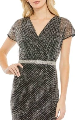 Mac Duggal 93787 Dress -THE DRESS WARE HOUSE 93787 BlackSilver CL 09679e70 67a6 4e31 b9a8 5a8dd1649f64