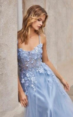 Andrea And Leo A1142 Dress -THE DRESS WARE HOUSE A1142 blue 1