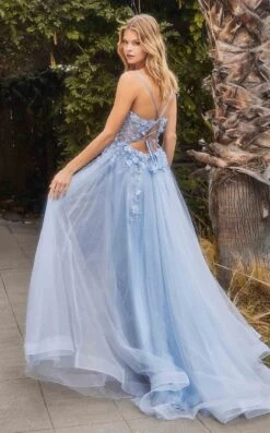 Andrea And Leo A1142 Dress -THE DRESS WARE HOUSE A1142 blue 2