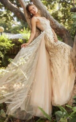 Andrea And Leo A1169 Dress -THE DRESS WARE HOUSE A1169 champagnegold 1 a6546dbd 64e3 47d1 8463 1d4ff03b77d8