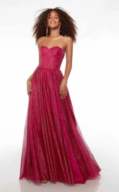 Alyce 61601 Dress -THE DRESS WARE HOUSE Alyce 61601 RASPBERRY 4