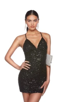 Alyce 84000 Dress -THE DRESS WARE HOUSE Alyce 84000 BLACK 3