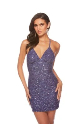 Alyce 84000 Dress -THE DRESS WARE HOUSE Alyce 84000 GRAPE 3