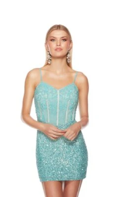 Alyce 84008 Dress -THE DRESS WARE HOUSE Alyce 84008 POOL 1