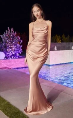 LaDivine BD7044 Dress -THE DRESS WARE HOUSE BD7044 rosegold