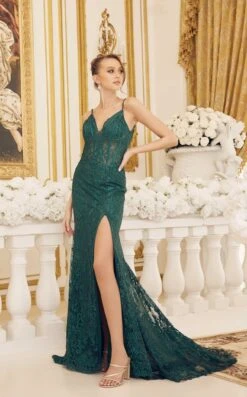 Nox Anabel C1100 Dress -THE DRESS WARE HOUSE C1100 EMERALD 2 0b6bef57 ea12 44ad ae95 090acfd52fad