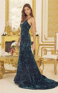 Nox Anabel C1109CL 31 Nox Anabel C1109CL -THE DRESS WARE HOUSE C1109 BLACK AQUA 2 741a0f5f 05e1 4c95 a647 f977f3105c3f