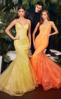 LaDivine CC2279 Dress -THE DRESS WARE HOUSE CC2279 orange yellow 2