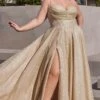 LaDivine CD252C Dress -THE DRESS WARE HOUSE CD252C champagnegold