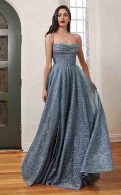 LaDivine CD252 Dress -THE DRESS WARE HOUSE CD252 smokyblue
