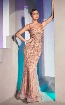 LaDivine CD990CL Dress -THE DRESS WARE HOUSE CD990 rosegold 16d4accd 5463 4c2e 99f6 78212d89b661