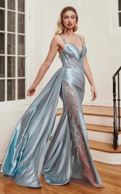 LaDivine CDS417 Dress -THE DRESS WARE HOUSE CDS417 dustyblue