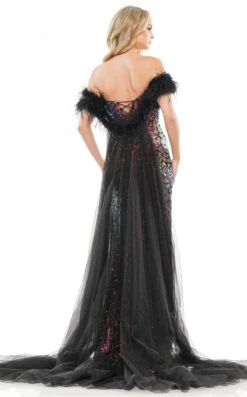 Colors Dress 3259 Dress -THE DRESS WARE HOUSE Colors Dress 3259 BK MULTI5169