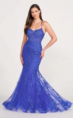 Ellie Wilde EW34090 Dress -THE DRESS WARE HOUSE EW34090 royal blue f f5313cbd d44d 4937 a401 59a673deb385