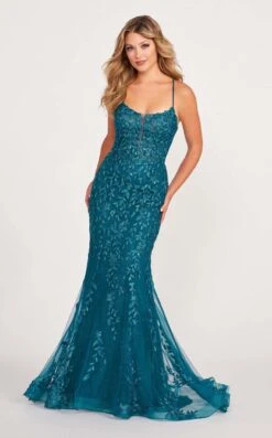 Ellie Wilde EW34090 Dress -THE DRESS WARE HOUSE EW34090 teal f 7b153ca6 c52a 4b76 9410 52fc9fb4de90