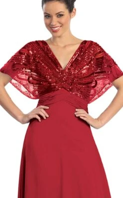 Elizabeth K GL1145 Dress -THE DRESS WARE HOUSE GL1145 DARKRED 3O ae0b51a2 4d4f 416c 8a9b 5e571cff777a