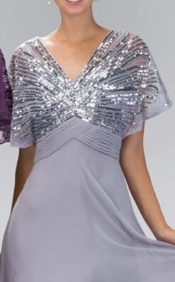 Elizabeth K GL1145 Dress -THE DRESS WARE HOUSE GL1145 SILVER 3O 260767