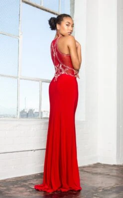 Elizabeth K GL1357 Dress -THE DRESS WARE HOUSE GL1357 RED 2O 569200