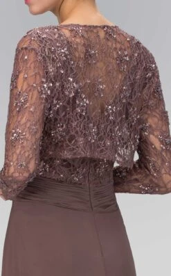 Elizabeth K GL1397 Dress -THE DRESS WARE HOUSE GL1397 MOCHA 4O 743714