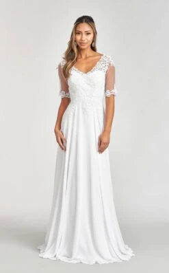 Elizabeth K GL1982 Dress -THE DRESS WARE HOUSE GL1982 OFFWHT 1O