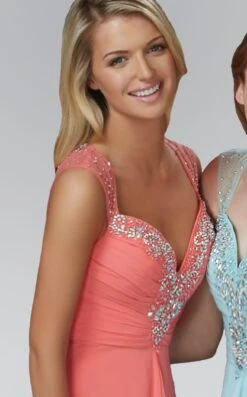 Elizabeth K GL2023 Dress -THE DRESS WARE HOUSE GL2023 CORAL 3O ca05cd5f 516f 4ad6 ad03 d690209e4093