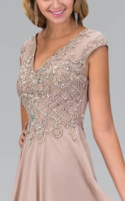 Elizabeth K GL2119 Dress -THE DRESS WARE HOUSE GL2119 TAN 3O 889714