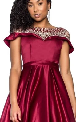 Elizabeth K GL2215 Dress -THE DRESS WARE HOUSE GL2215 BURGUNDY 3O 200342 7f6065c0 baff 4b5e 89af ec45c509c1b4