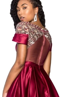 Elizabeth K GL2215 Dress -THE DRESS WARE HOUSE GL2215 BURGUNDY 4O 716816 03fbe918 0cbb 4a85 9c05 b490f1f02d71