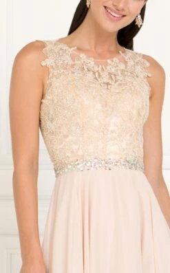 Elizabeth K GL2417 Dress -THE DRESS WARE HOUSE GL2417 CHAMPAGNE 3O 108199