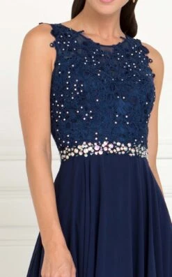 Elizabeth K GL2417 Dress -THE DRESS WARE HOUSE GL2417 NAVY 3O 113406