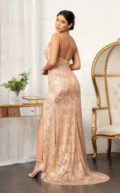 GLS By Gloria GL3004 Dress -THE DRESS WARE HOUSE GL3004 ROSEGOLD 4O 908970